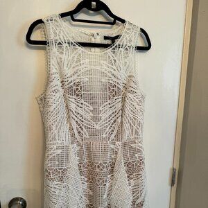 BCBGMaxAzria White Lace Minidress
